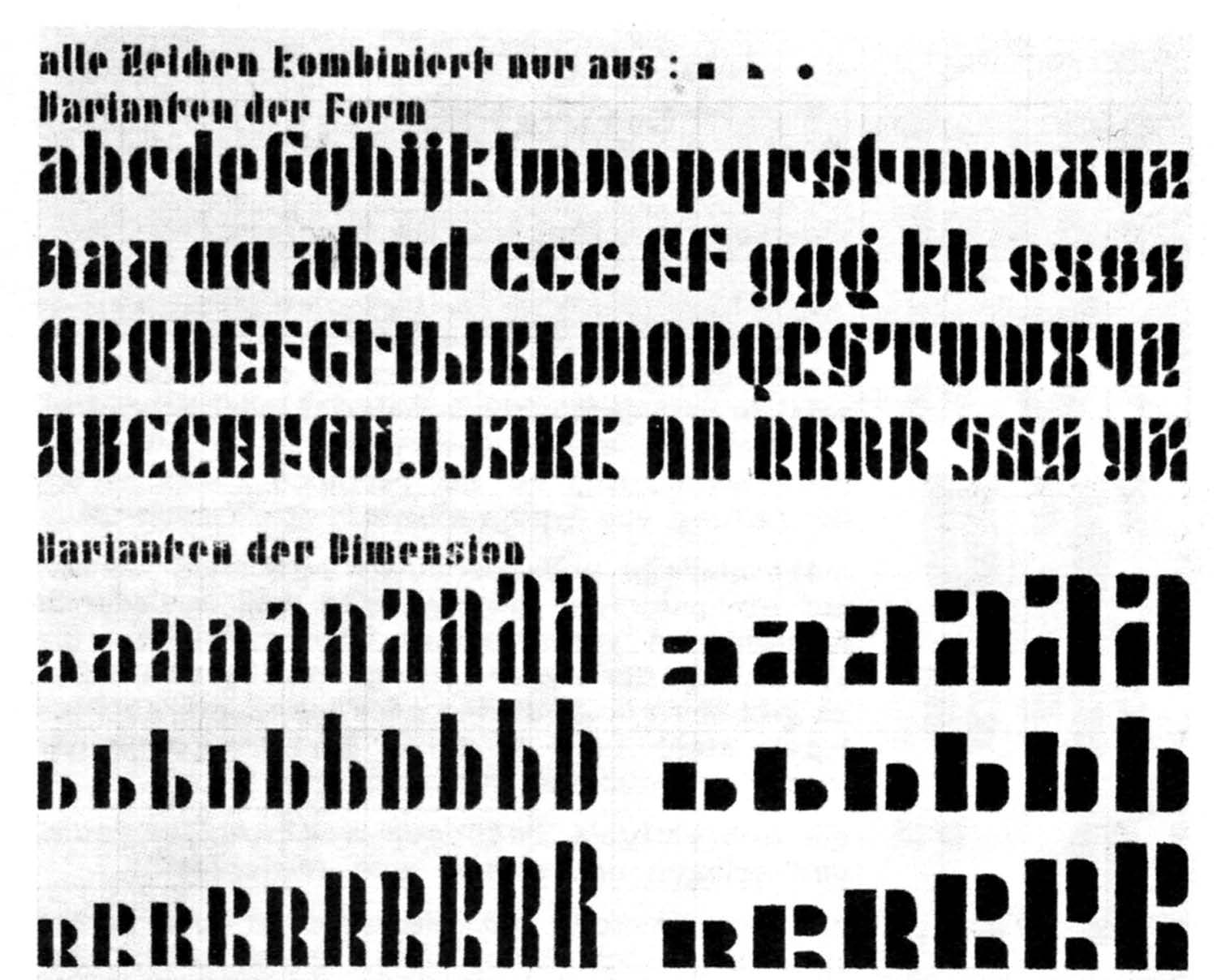Josef Albers - Kombinationsschrift