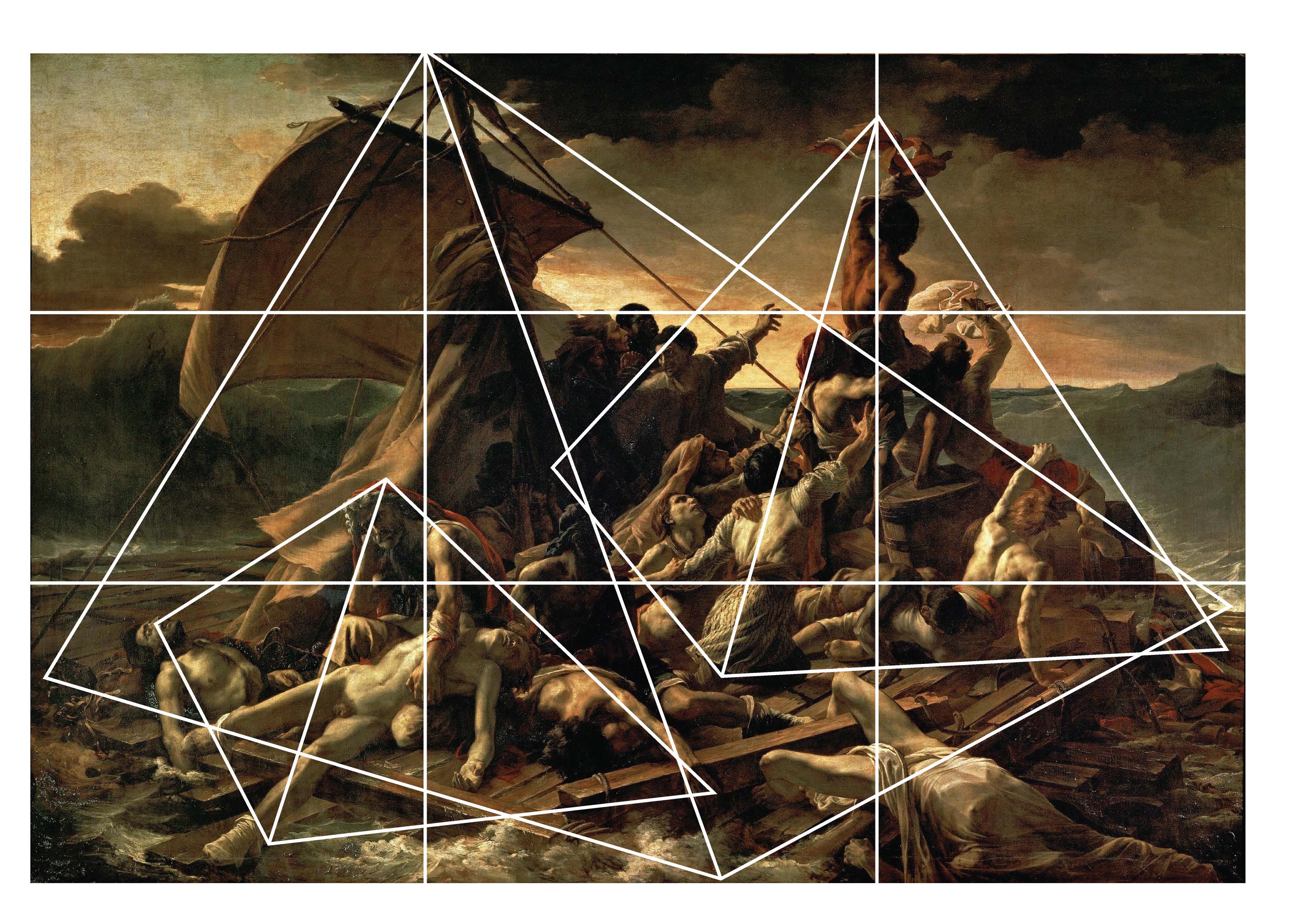 Le Radeau de la Méduse - analyse géométrique