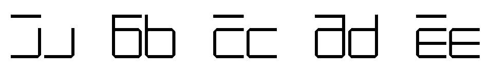 Typographie modulaire LUMEN