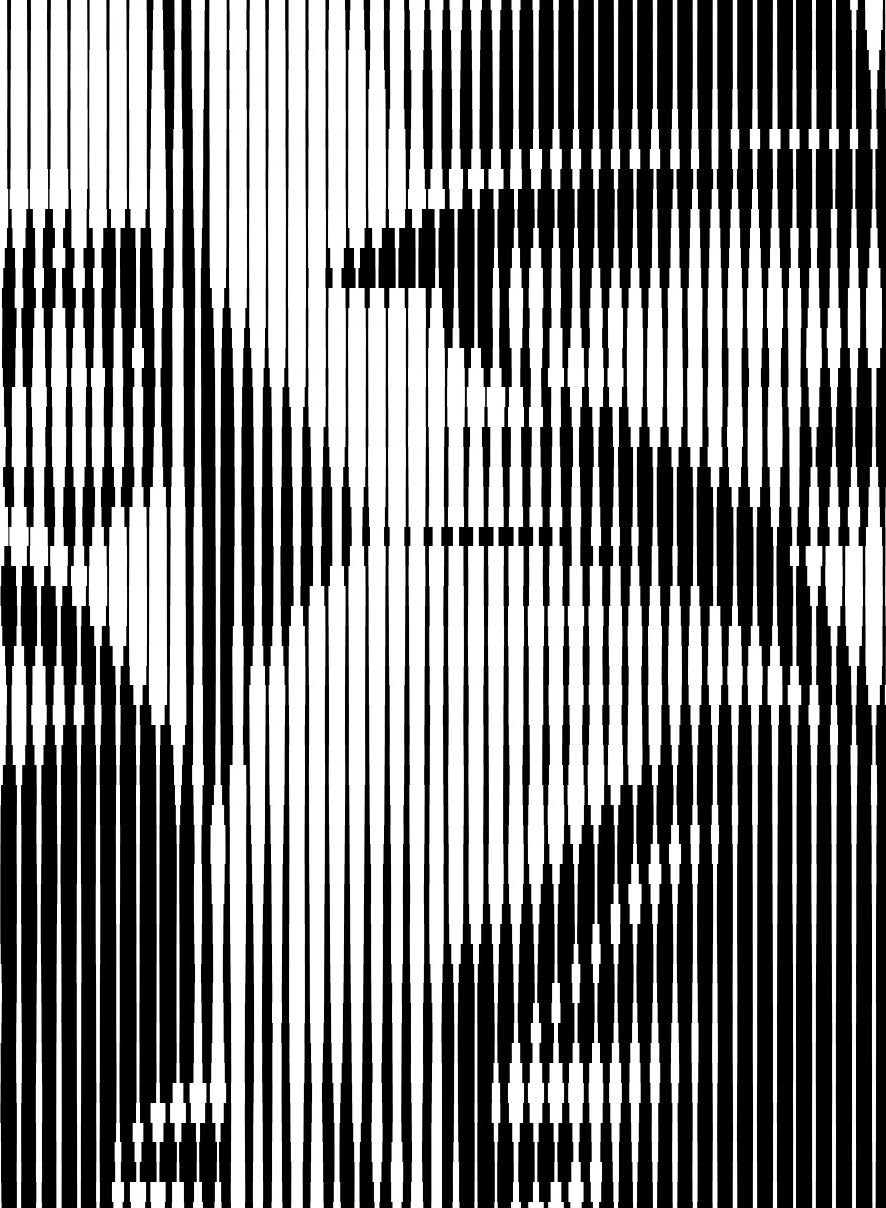 Effet scan - lignes verticales